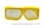 Imax Cinema Lenses Linear Polarized 3D Glasses Big Size , Eco-friendly
