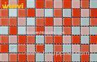 Romantic Red Crystal Glass Mosaic Tiles , Glass Mirror Mosaic Tiles For KTV