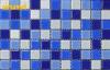 Country Style Mixed Glass Mosaic Decorative Wall Tiles For Swimming Pond