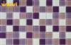 Acid - Resistant Iridescent Glass Mosaic Tile For Kitchen Backsplash , SGS