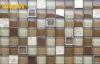Interior Wall Glossy Kitchen Mosaic Tiles 4mm / 6mm / 8mm Thickness Customized