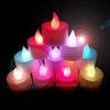 Blue / green / yellow Color Changing flickering LED candle with seven colors