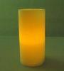 4.5V remote controlled flickering yellow light Electric led candle with timer