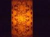 Custom printing ABS plastic LED decorative pillar candles with Remote control