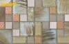 Electroplating Washable Glass And Stone Mosaic Tiles For Bathroom , Living Room