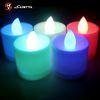 Jumping change light LED tealight candles , ABS plastic colored tealight candles