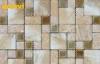 Eco - Friendly Mix Color Glossy Bathroom Mosaic Tiles For Floor Decoration