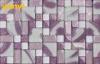 Square Waterproof Bathroom Mosaic Tiles , Pink Mosaic Bathroom Tiles