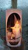 Custom Home Decor ABS LED pillar candles with cthermal transfer printing