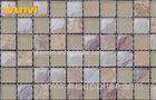 Inner Anti - dust Stone And Ceramic Mosaic Tiles / Glass Stone Mosaic Tile