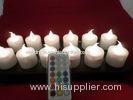 Flickering remote controlled induction Rechargeable led candles with 12 colors