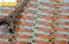 Primitive Home Decor Wholesale Wavy Glass Mosaic Tiles Light Orange Mix White Color