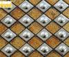 Stainless Steel Diamond Shaped Gold Mosaic Tiles For Building Construction