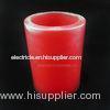 Christmas Party 4.5V red PE plastic material LED Pillar Candles , 4inch6 inch