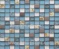 Water Proof Ice Cracked Crystal Glass Mosaic Tile For Kitchen Backsplash