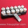 ABS plastic Rechargeable NI-MH battery flameless LED candles OF Button switch