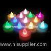 Yellow / green / pink HIPS flameless flickering LED candle with seven colors