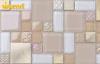 Durable Light Grown And Mixed Kitchen Mosaic Wall Tiles Irregular Chip