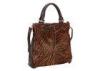 Brown Zebra Pony Skin Handbags