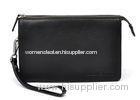 Top Grain Pebble Mens Leather Clutch Bag