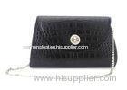 Croco Cow Leather Envelope Clutch