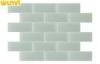 Anti - dust Bathroom Glazed Glass Brick Tiles , Brick Mosaic Tiles For Walls