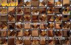 Antioxidant Golden Glass Mosaic Bathroom Wall Tiles With 13 Facets