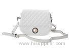 OEM Small White Ladies Leather Shoulder Bags for Summer , Spring
