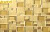 Modern Dustproof 48 48mm gold mirror Mosaic Tiles , Mirrored Glass Mosaic Tiles