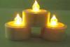 color change yellow Flameless ABS plastic ivory led battery candles for party