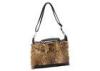 Natural Ribbit Fur Handbags with Leather Handles / Long Shoulder Strap