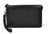 Smooth Nappa Genuine Leather Mens Wristlet Bag Customized