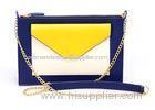 Real Leather Envelope Clutch Leather Crossbody Bags with Detachable Chain Strap