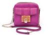 Rose Imitation Leather Handbags , Adjustable Chain Shoulder Strap