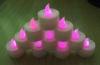 Rotary switch 3V red color flameless flickering LED candle Of plastic