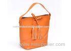 Fashion Camel Leather Hobo Bag with Removable Shoulder Strap