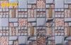 Alkali - Resistant Glass And Metal Mosaic Tile , Exterior Mosaic Tiles