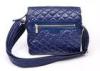 Light Weight Navy Blue Small Nylon Crossbody Bag with Leather Trimming