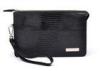 Lizard Embossed Small Wristlet Clutch Bag for Men with Detachable Wristlet