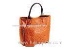 Bag in Bag Leather Shopper Bag with Detachable Wallet for Womens