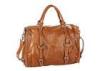 Light Brown Office Ladies PU Leather Bag Medium Satchel Handbags
