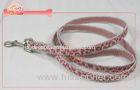 Glitter PU Personalized dog collars and leashes With Sturdy Heavy Duty Hardware