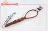 Leather Braided Dog Short Leashes With Strong Tensile Hardware For Large Breeds
