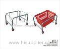 Red Plastic Basket Stand Retail Shop Equipment With Loading Capacity 10KGS