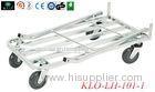 4 Wheeled E - coating Warehouse Trolley With Handle / Cargo Transport Cart