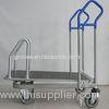 Foldable Hand Industrial Warehouse Trolley For Supermarket / Retali Shop