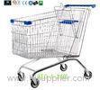 240L Zinc Plated Low Carbon Steel Supermarket Shopping Cart Trolley Euro Style