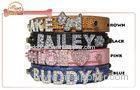 Luxury Multi Colored Snake Skin DIY Dog Collar With Personalized Bling Letter Slide Charms