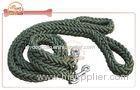 Hunter Green Cord Nylon Braided Rope Dog Leash For Middle-Large Breeds Dogs Walk