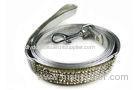 Super Bling silver Pet Collar and Leash With clasp , dog collar and lead